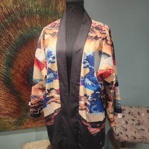 Vibrant Multicolor Women's Kimono Cardigan